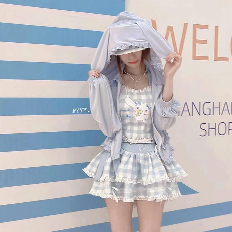 japanese-kawaii-fashion-cinnamoroll-summer-blue-outfit-with-hood