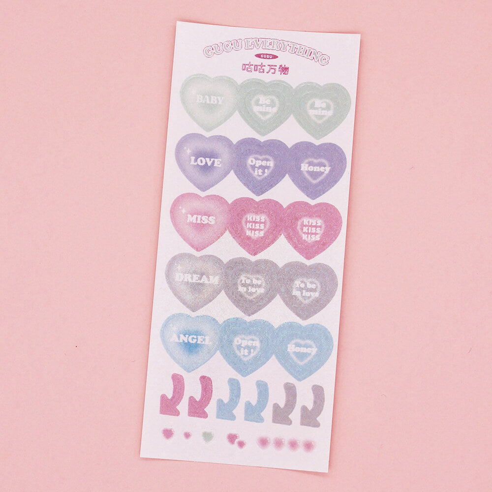 Mini Heart Frame Deco Sticker - Kawaiienvy – kawaiienvy