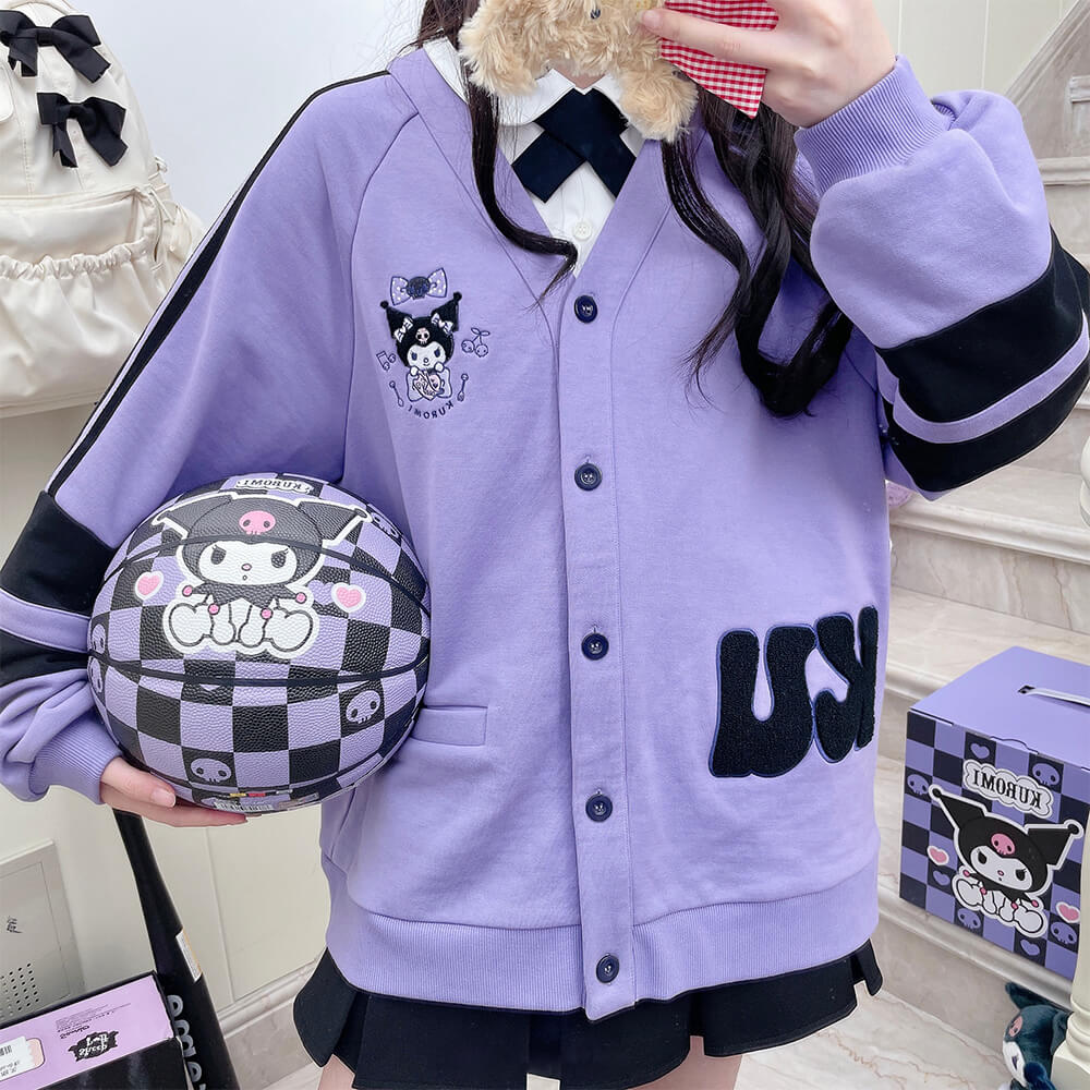 Kyouko Kuromi Colourblock Varsity Jacket