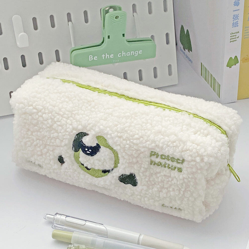 Protect Nature Lamb Fluffy Pen Bag – KawaiiEnvy