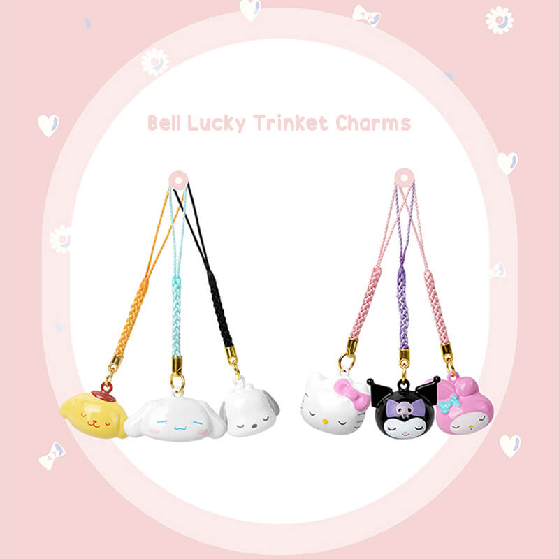 Sanrio Bell Charm Lucky Trinkets Phone Strap Cinnamoroll Charm
