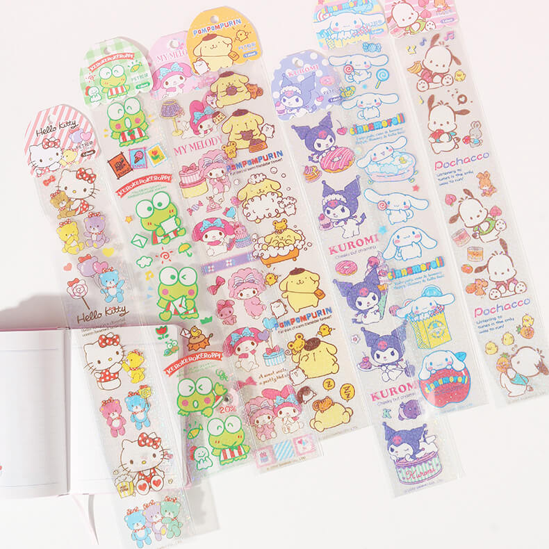 Sanrio stickers sheet sets ~ 6 sheets per pack