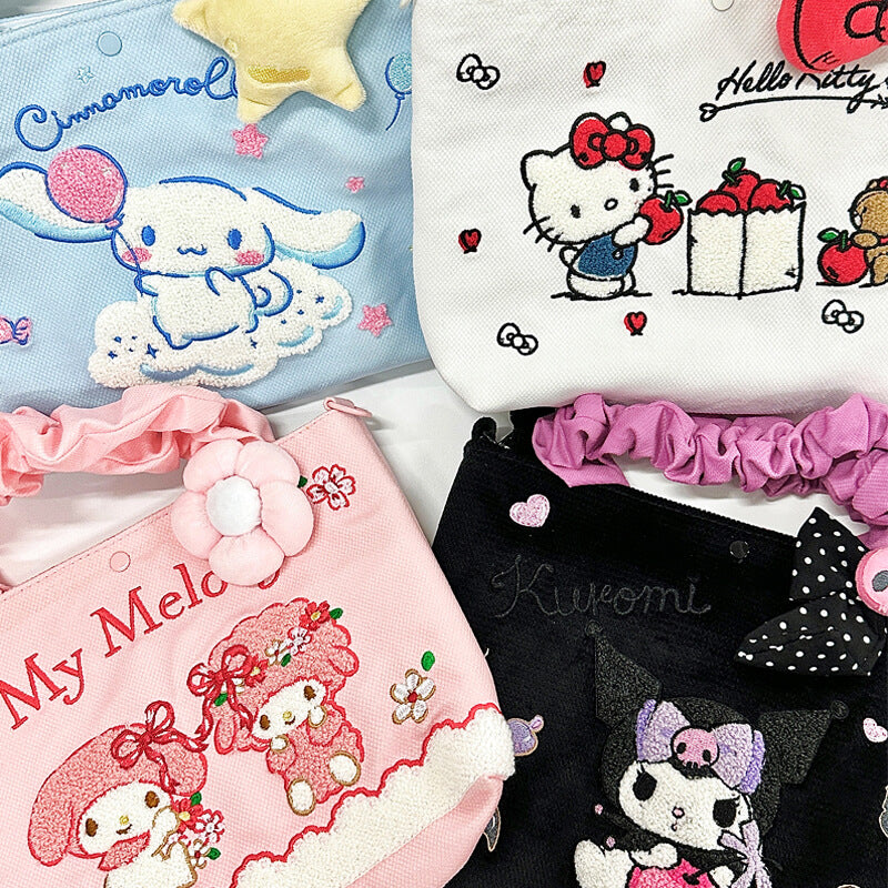 2023-sanrio-authorized-kawaii-hello-kitty-my-melody-piano-cinnamoroll-kuromi-towel-embroidery-tote-bags