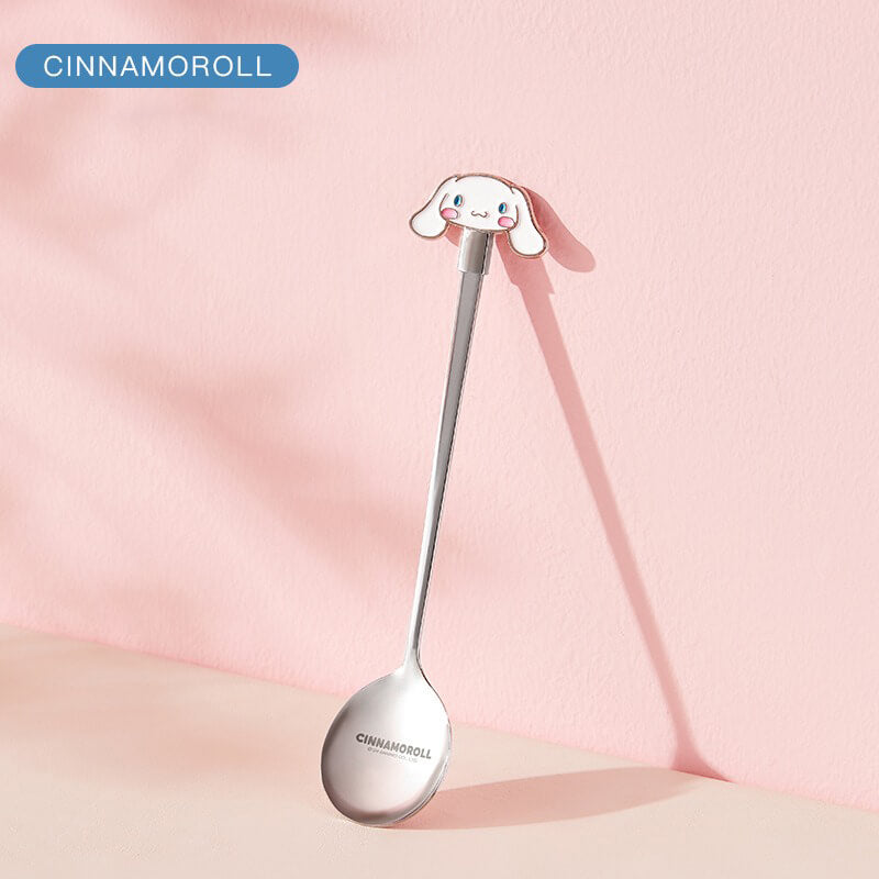 2024-New-Release-Long-Handle-Cinnamoroll-Die-Cut-Face-Stainless-Steel-Spoon