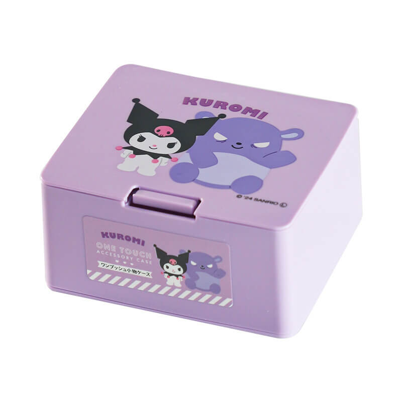 2024-New-Release-Purple-Kuromi-Pop-Up-Lid-Stackable-Desktop-Organizer-Box