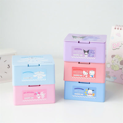 2024-New-Release-Sanrio-Characters-Pop-up-Lid-Stackable-Desktop-Organizer-Boxes