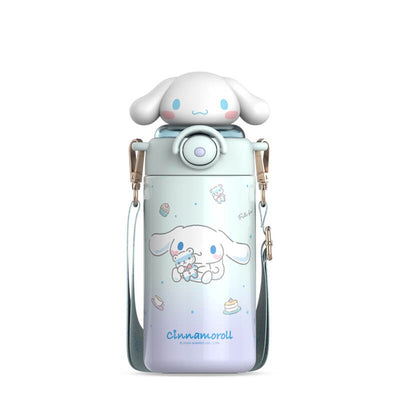 2024-New-Release-Sanrio-Sunshine-Series-Tea-Party-Cinnamoroll-Doll-Thermos-Bottle-600mL-With-Strap-And-Pull-Ring