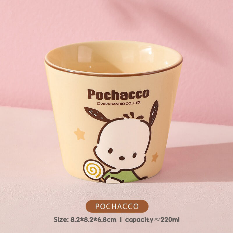 2024-Sanrio-License-Yellow-Pochacco-Ceramic-Tea-Cup-220ML