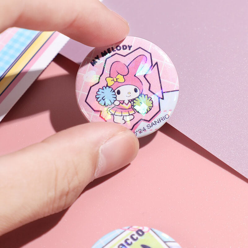 2024-Sanrio-My-Melody-Cheerleader-Laser-Badge