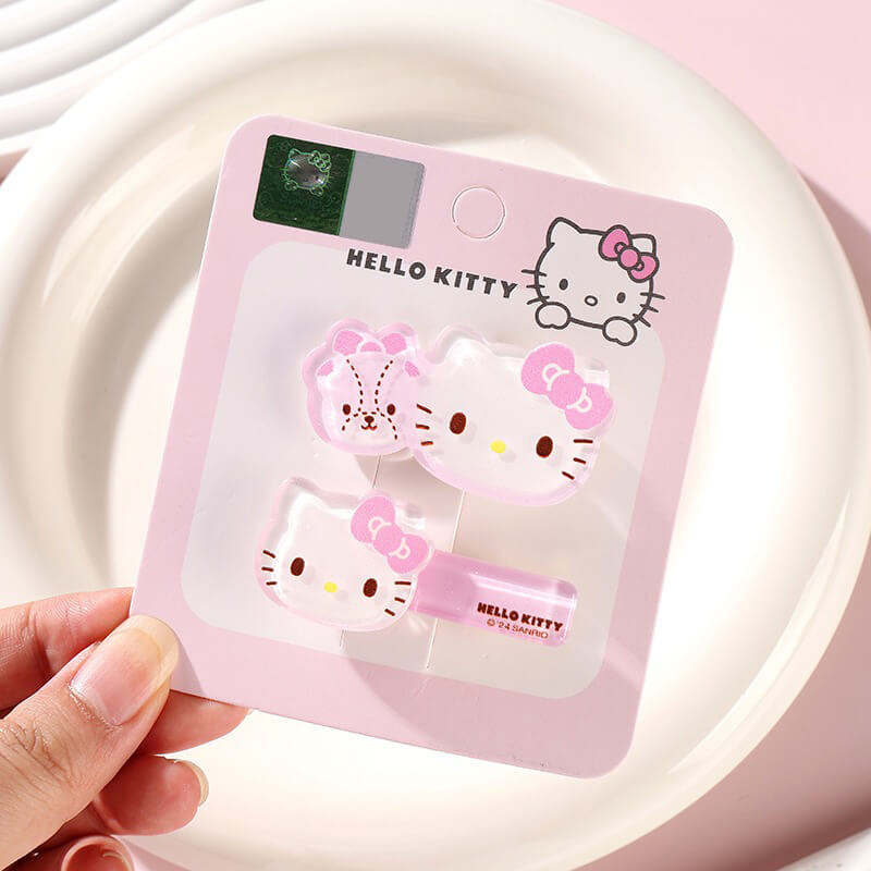 2024-Sanrio-New-Release-Hello-Kitty-Tiny-Chum-Otomodachi-Kigurumi-Alligator-Hair-Clips