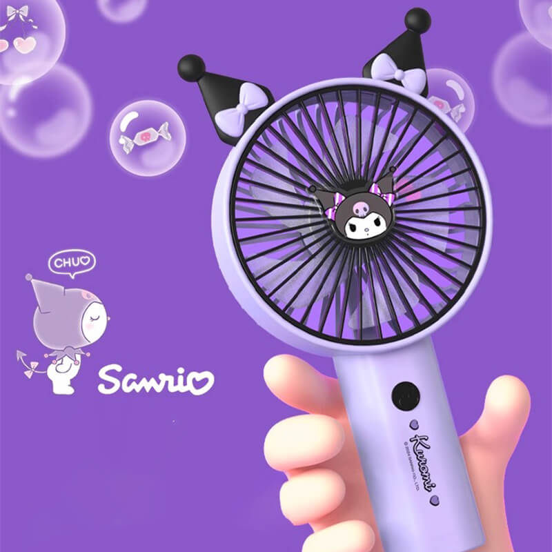 2024-latest-design-sanrio-license-kuromi-mini-handheld-fan