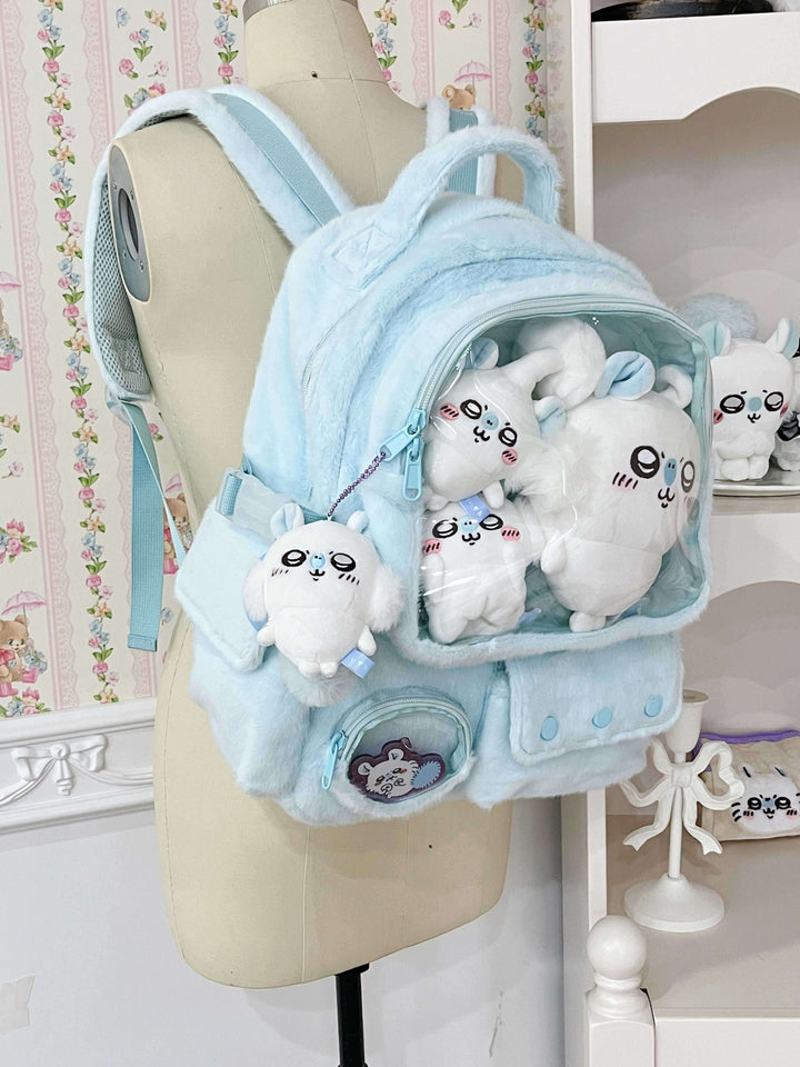 3 Way Versatile PVC Ita Bag Backpack pink claw machine Bag