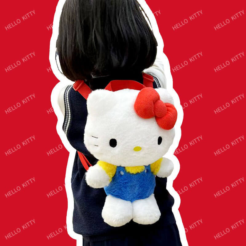 A-Little-Girl-Wearing-The-Hello-Kitty-Plushie-Backpack-Bag