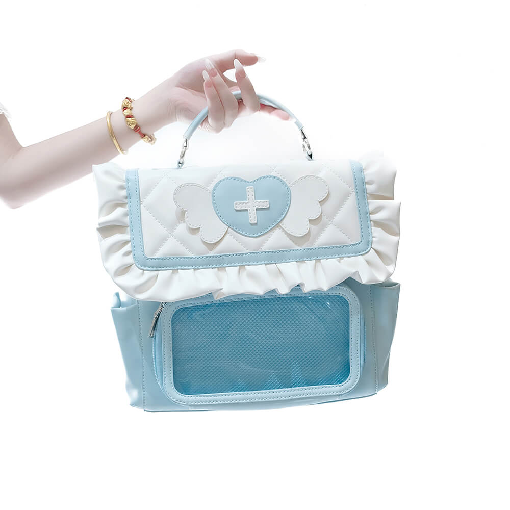 Angel-Care-Theme-Ita-Backpack-Blue-White