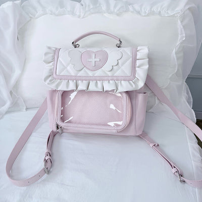 Angel-Care-Theme-Ita-Backpack-Pink-White