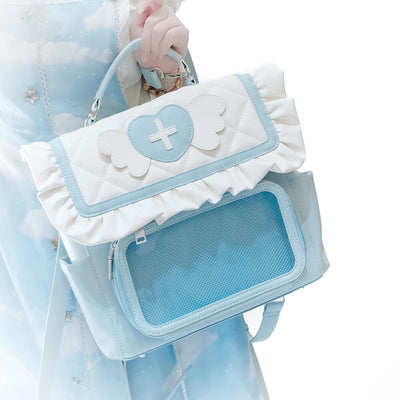 Aqua-White-Angel-Backpack-With-Display-Window