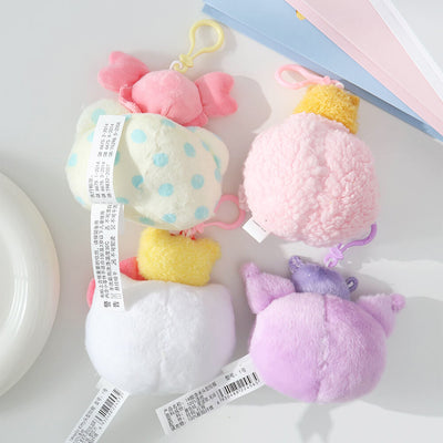Backside-Display-Of-The-Four-Sanrio-Characters-Plush-Charm