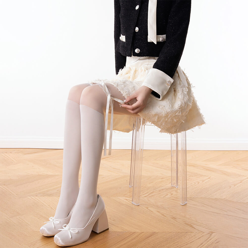 Ballet-Style-White-Ribbon-Tie-Spliced-_Tights