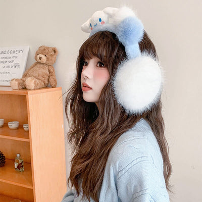 Blue-And-White-Pom-Poms-Decor-And-Big-Whte-Earmuffs