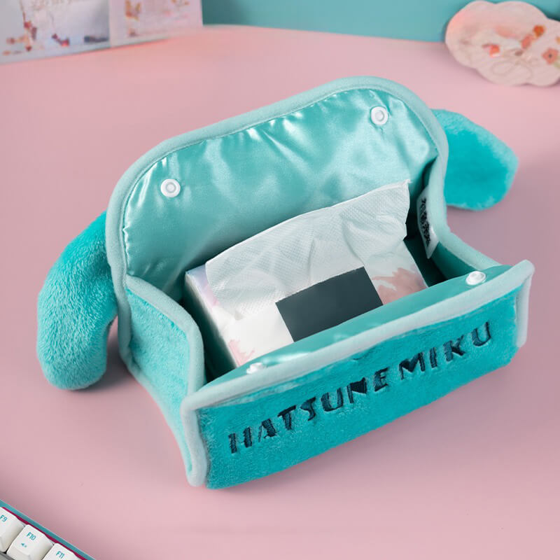 Hatsune Miku Plush Tissue Box Holder - Official Kawaii Decor