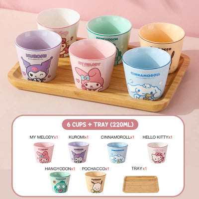 Buy-Together-6-Sanrio-Character-Cups-And-One-Bamboo-Tray