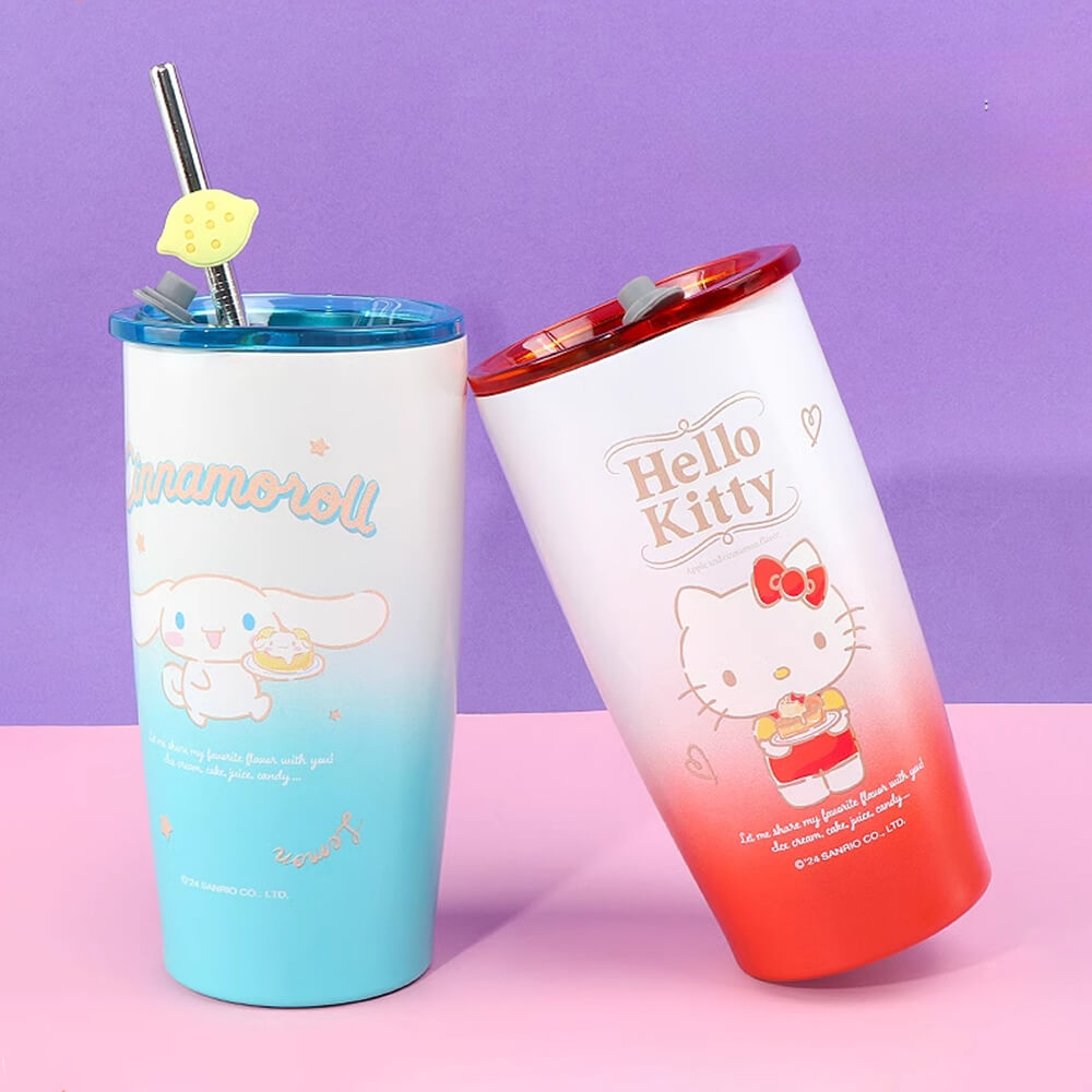 Cinnamoroll-And-Hello-Kitty-Gradient-Thermos-Tumblers