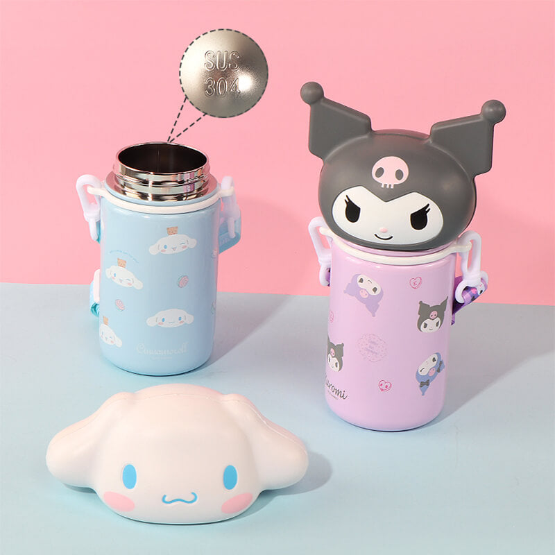 Cinnnamoroll-And-Kuromi-Doll-Water-Bottles-Made-from-SUS304-Stainless-Steel