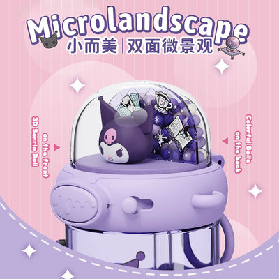 Double-Sided-Micro-Landscape-Features-a-3D-Sanrio-character-on-the-front-and-colorful-balls-on-the-back