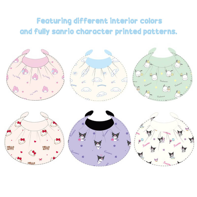 Featuring different interior colors and fully sanrio character printed patterns