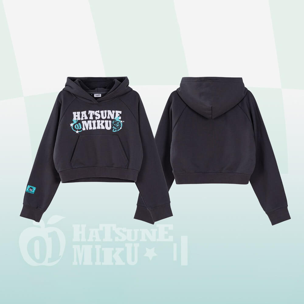 Hatsune Miku Y2K Apple Hoodie - Cropped Fleece – KawaiiEnvy