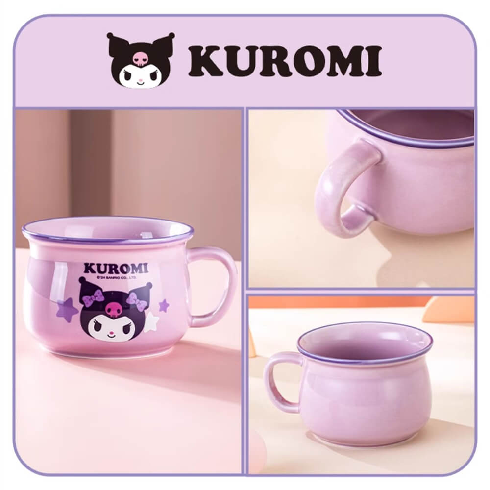 Fun-Vintage-Purple-Kuromi-Breakfast-Mug-370ml