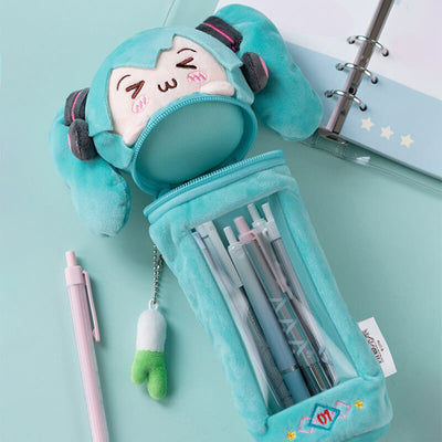 Hatsune-Miku-Pen-Holder-With-Zipper-Closure