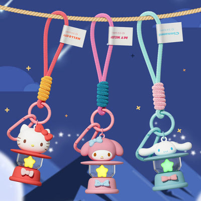 Hello-Kitty-My-Melody-Cinnamoroll-Kerosene-Lamp-Lantern-Keychain