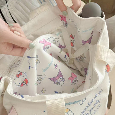 Inner-Side-Sanrio-Illustration-Print-Details-Of-This-Canvas-Tote-Bag