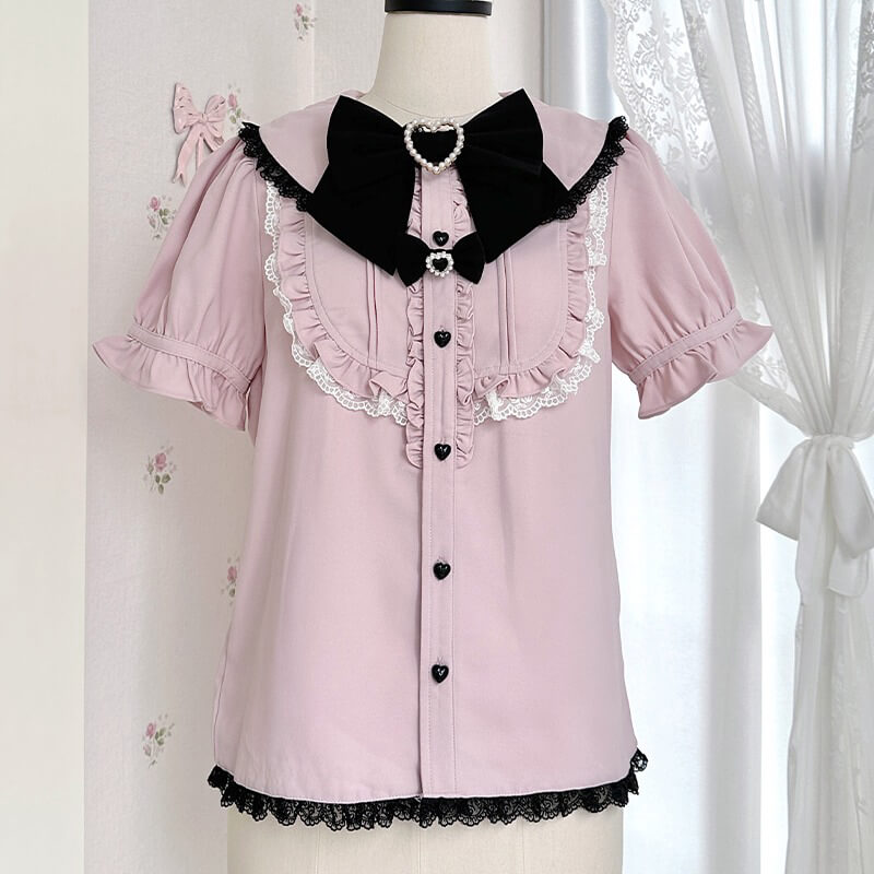 Hot Jfashion Pink Ruffle Blouse