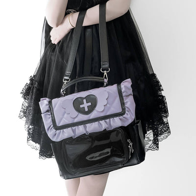 Jirai-Kei-Fashion-Angel-Care-Theme-Ita-Backpack-Black-Purple
