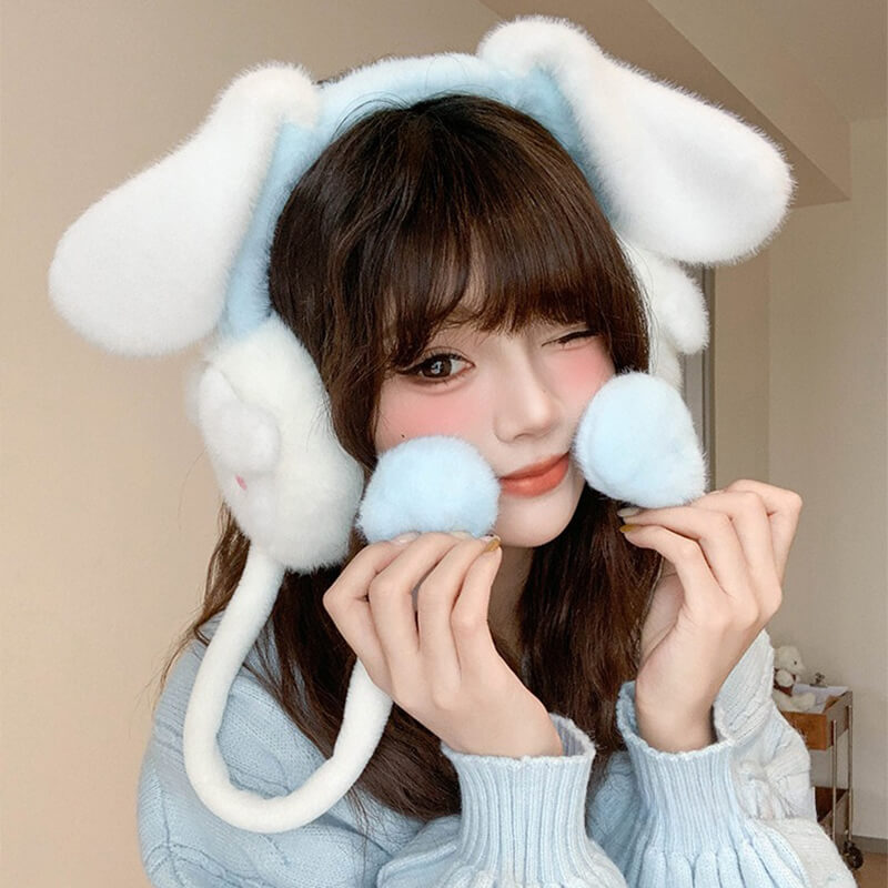 Kawaii-Aesthetic-White-Earmuffs