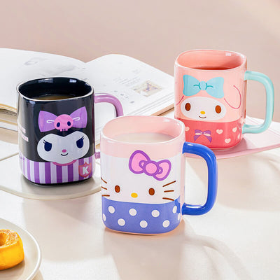 Kawaii-Cartoon-Characters-Vibrant-Color-Square-Coffee-Mugs-Kuromi-My-Melody-Hello-Kitty