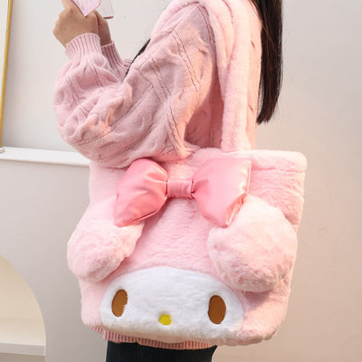 Kawaii-My-Melody-Plushie-Shoulder-Bag