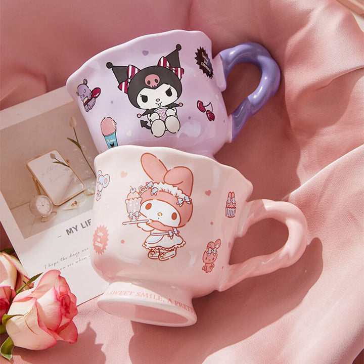 Sanrio Ceramic Goblet Mug 400ML | Hello Kitty, Kuromi, My Melody