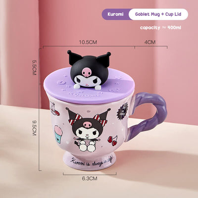 Kuromi-Goblet-Mug-And-Cup-Lid-Set