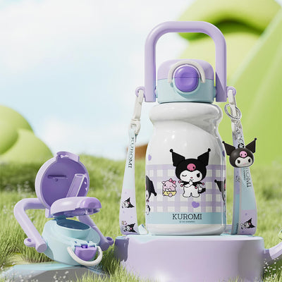 Kuromi-Thermos-Milk-Cup-With-Handle-Strap-and-Kuromi-Doll-Pendant-540ml