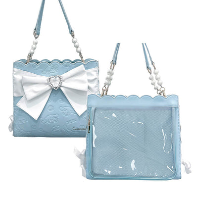 Light-Blue-Embossed-Ita-Bag-with-Bow-and-Pearl-Handles-Front-and-Back