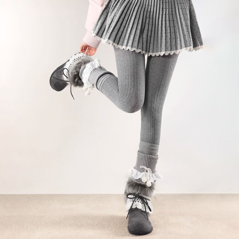 Light-Gray-Outfit-Complete-With-This-Light-Gray-Leg-Warmers