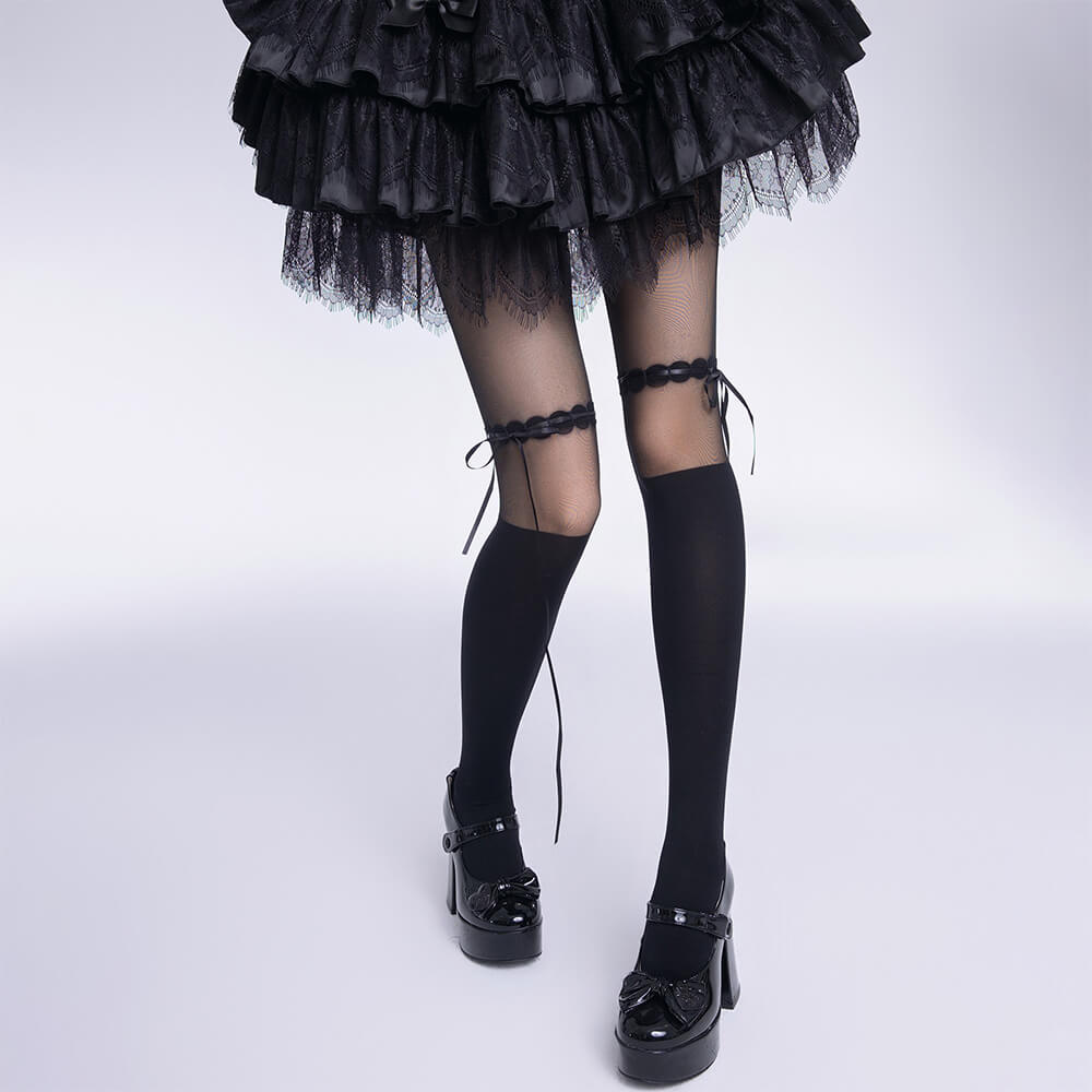 Lolita-Black-Ribbon-Tie-Spliced-_Tights