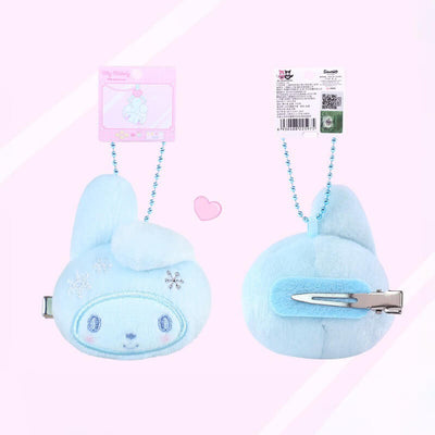 Mint-Breeze-My-Melody-Plush-HairClip-Ballchain-Charm