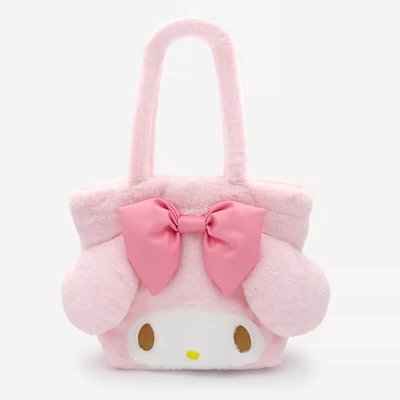 My-Melody-3D-Face-Large-Capacity-Plush-Tote-Bag-Pink