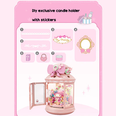 My-Melody-Building-Light-with-DIY-Stickers-Creative-Candle-Holder