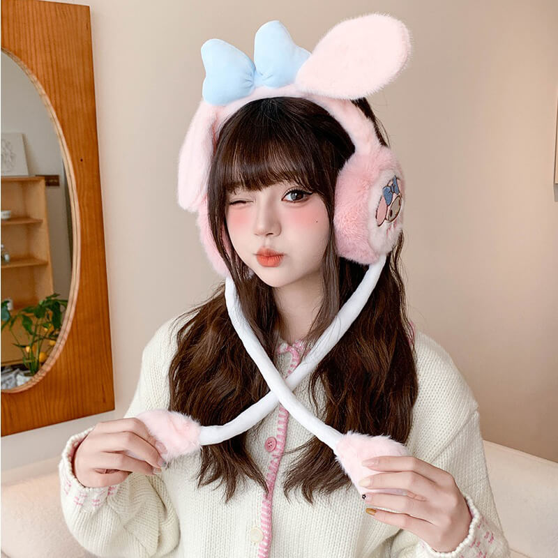 My Melody Earmuffs with Moving Flap Ears | KawaiiEnvy