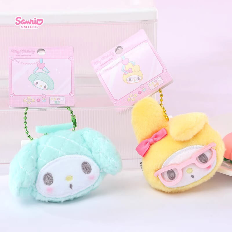 My-Melody-Plush-Hair-Clip-Ballchain-Charm-Melon-Design-and-Lemon-Design
